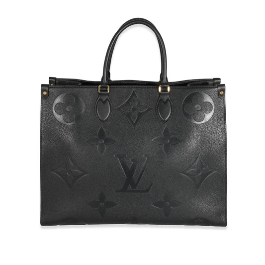 Louis Vuitton Empreinte Giant OnTheGo GM Monogram Black Handbag