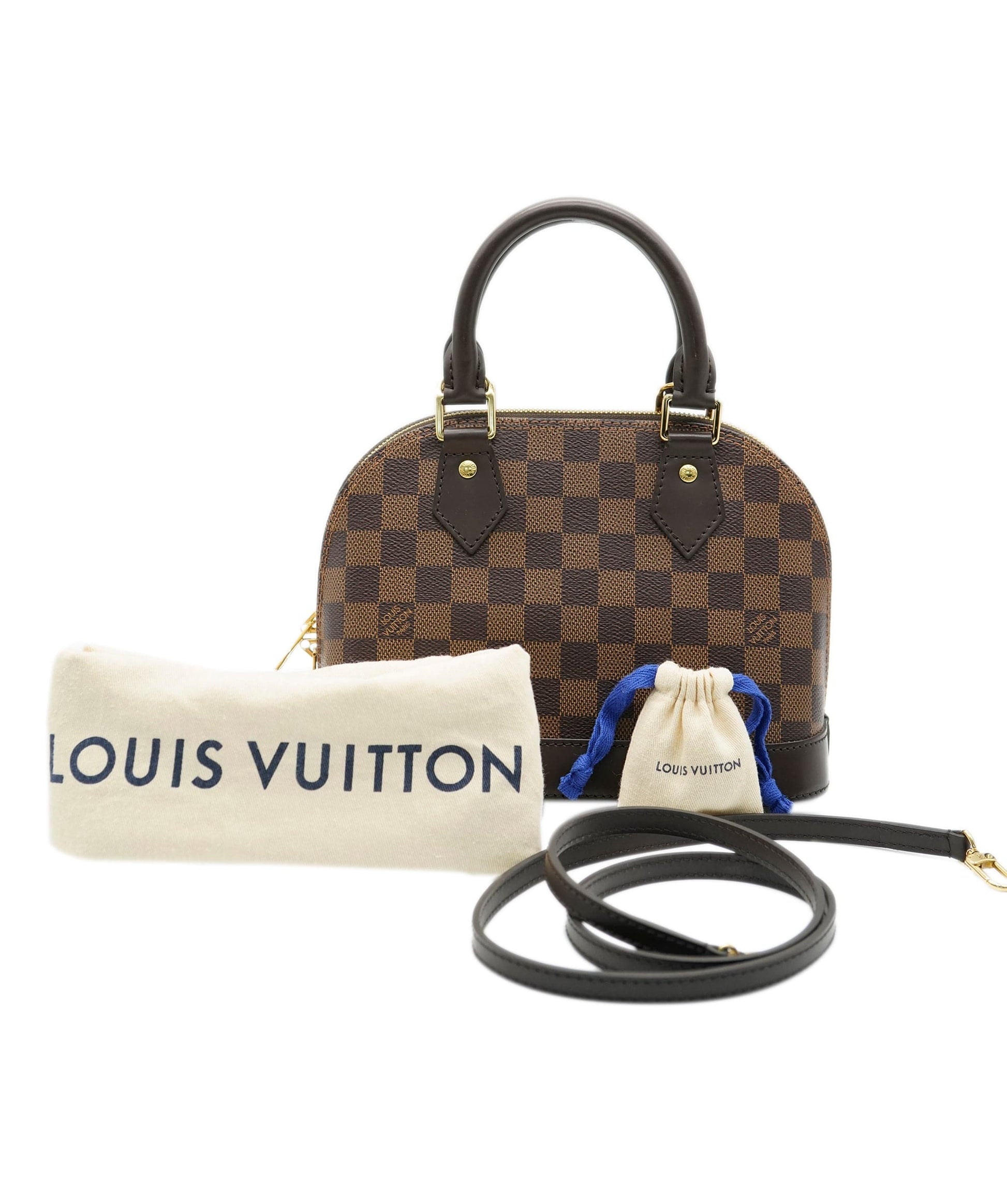 Louis Vuitton Damier Ebene Alma BB Canvas Handbag 5