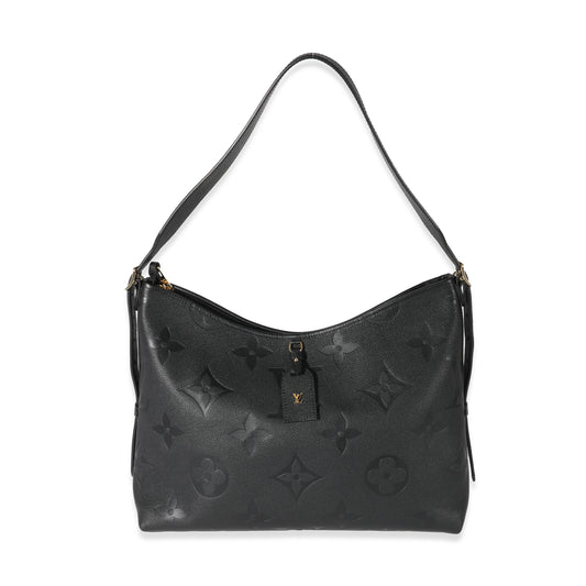 Louis Vuitton Empreinte CarryAll MM Monogram Black Handbag Carryall Mm