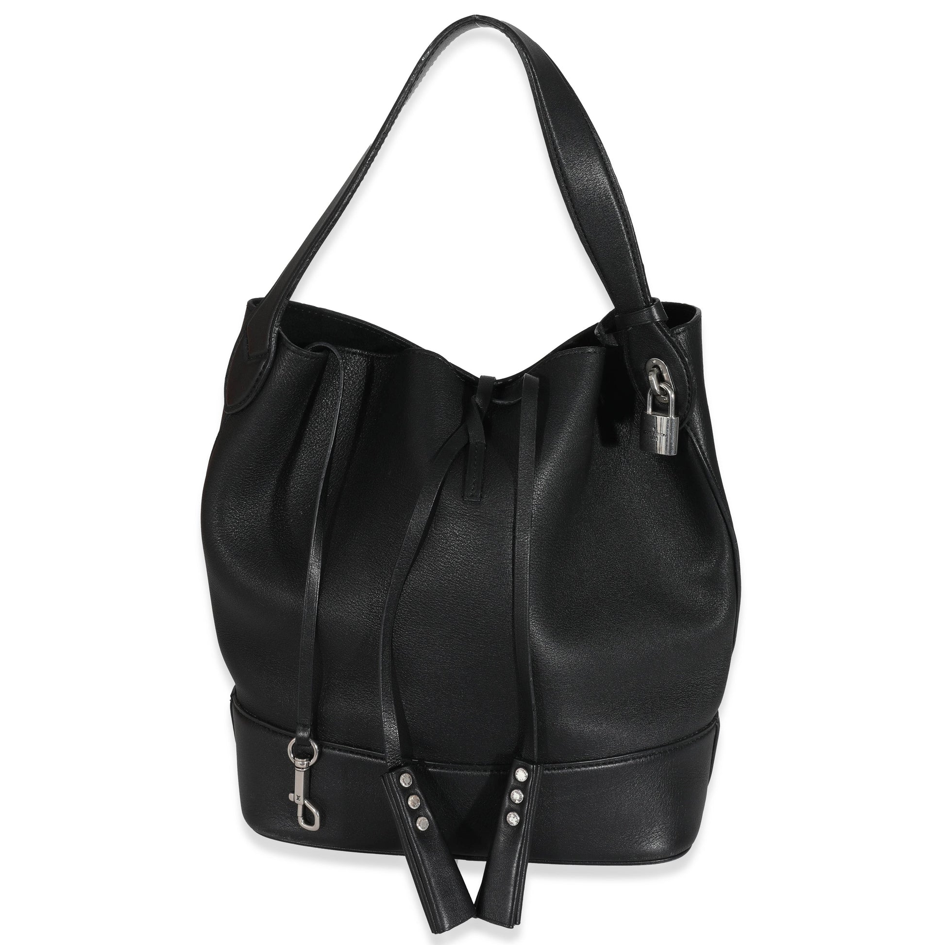 Louis Vuitton NN14 Cuir Nuance GM Leather Black Handbag