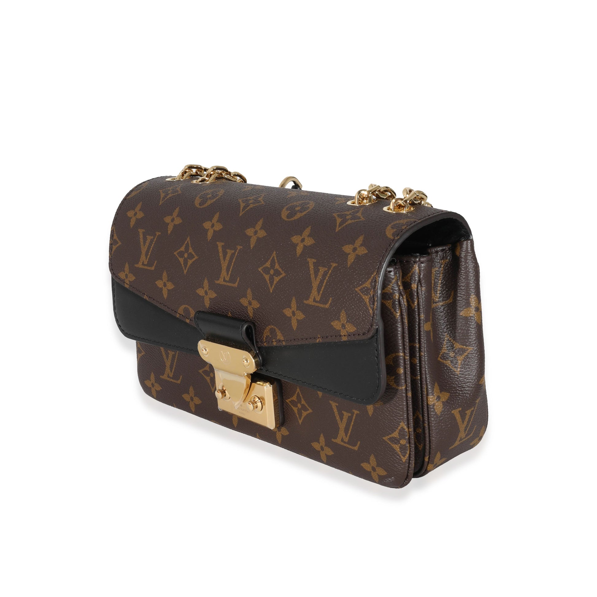 Louis Vuitton Marceau Monogram Leather Canvas Black Handbag