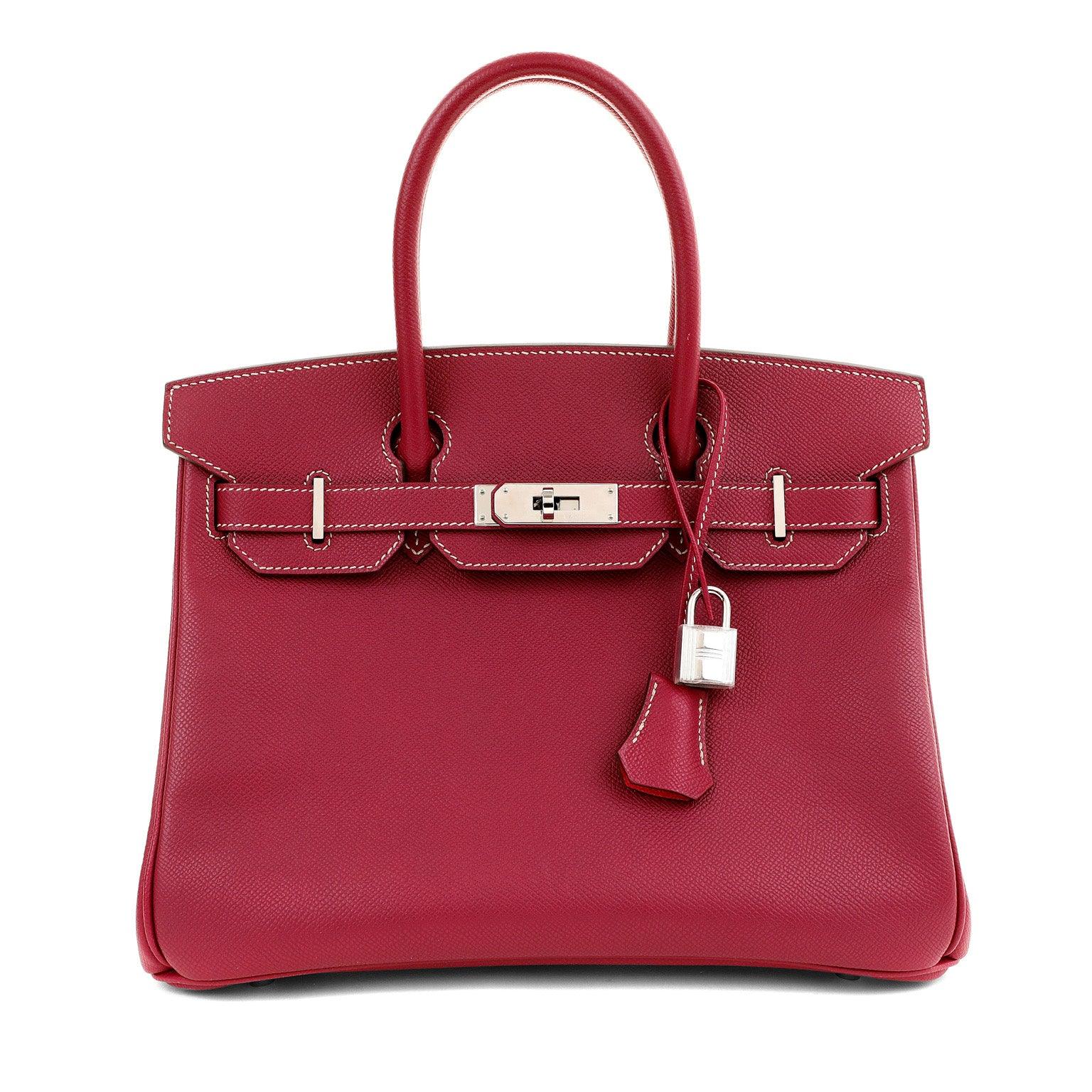 Hermes Rose Tyrien Epsom Candy Collection Birkin W Palladium Travel Bag