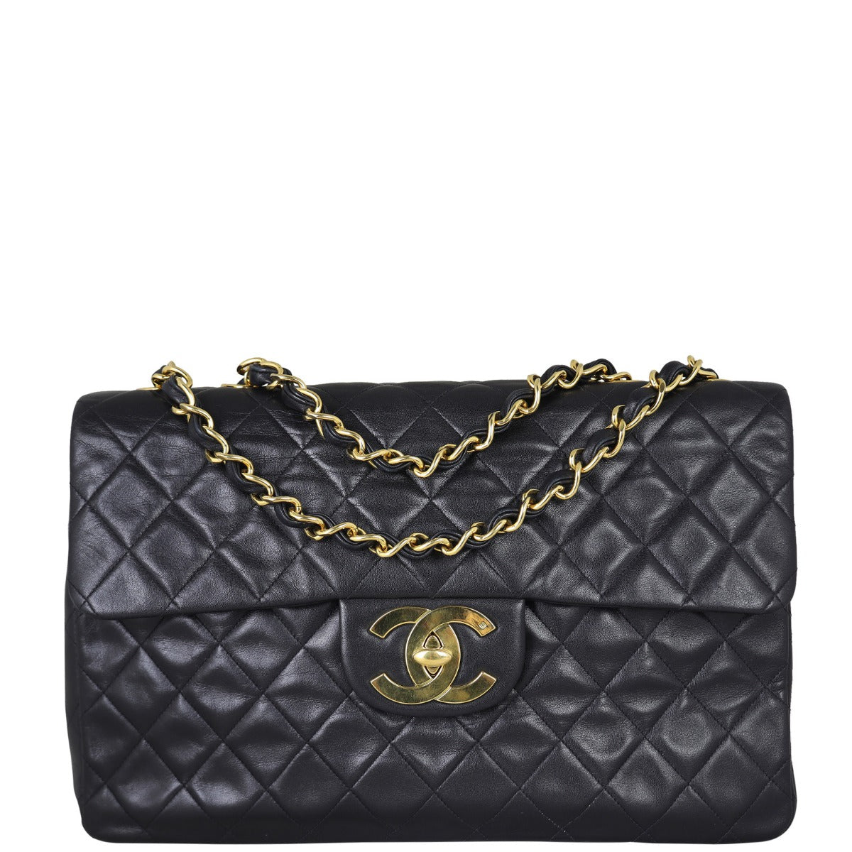 Chanel Maxi Jumbo XL Single Bag Lambskin Flap Handbag