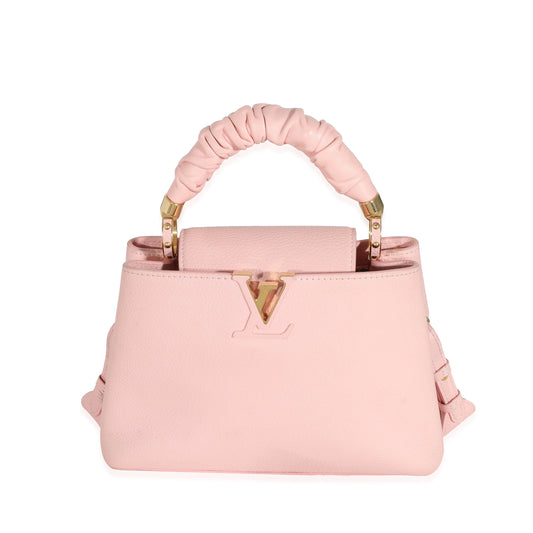 Louis Vuitton Bubble Gum Taurillon Scrunchie Capucines Pink Hat