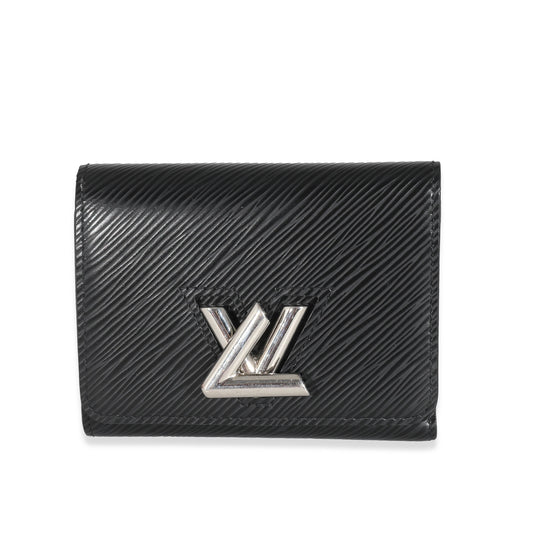 Louis Vuitton Epi Twist Compact Black Wallet Case