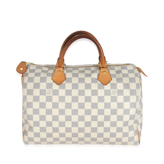 Louis Vuitton Damier Azur Speedy 30 Canvas Handbag Speedy 30