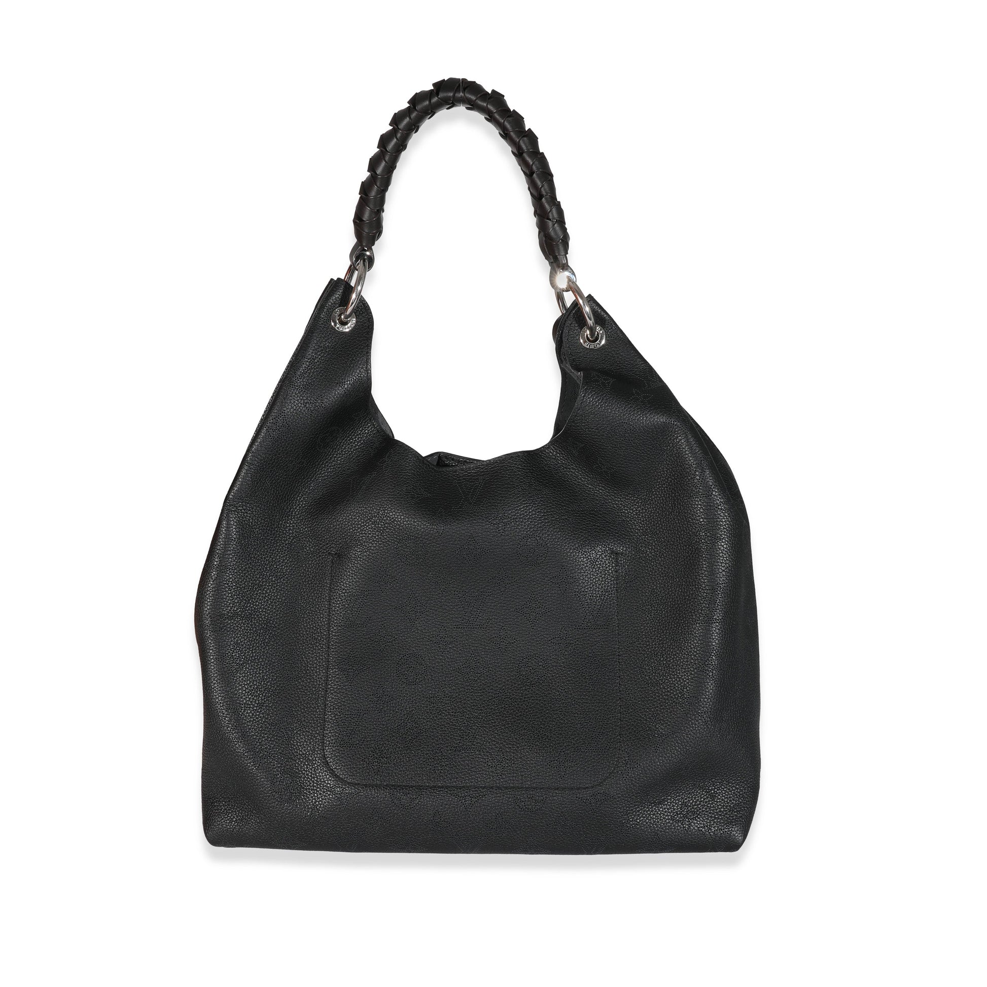 Louis Vuitton Mahina Carmel Black Shoulder Bag Carmel Hobo