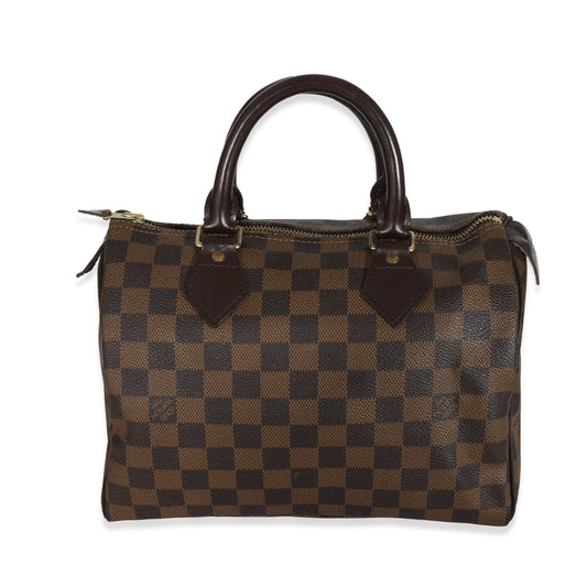 Louis Vuitton Damier Ebene Speedy 25 Canvas Handbag Speedy 25