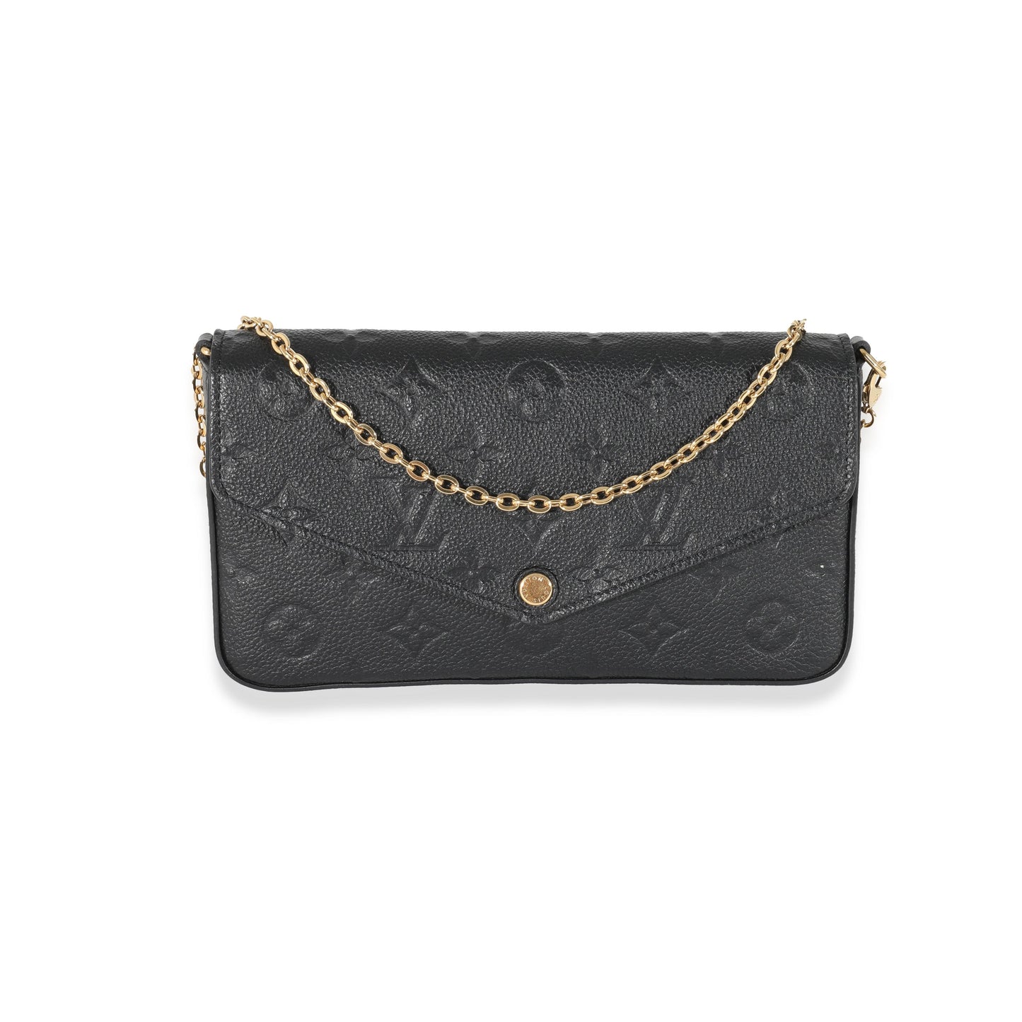 Louis Vuitton Empreinte Félicie Pochette Monogram Black Clutch Bag Felicie Pochette
