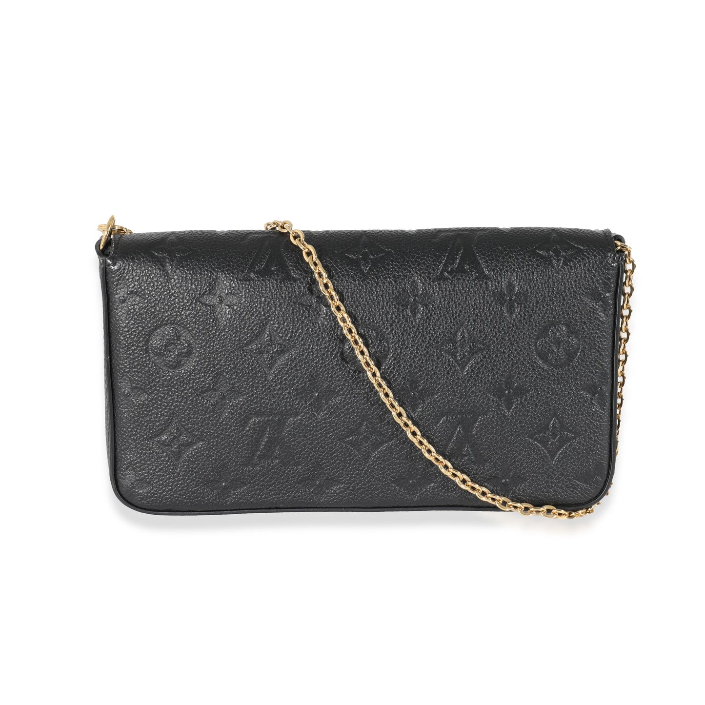 Louis Vuitton Empreinte Félicie Pochette Monogram Black Clutch Bag Felicie Pochette