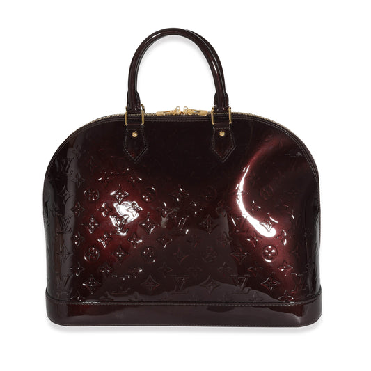 Louis Vuitton Amarante Vernis Alma GM Handbag