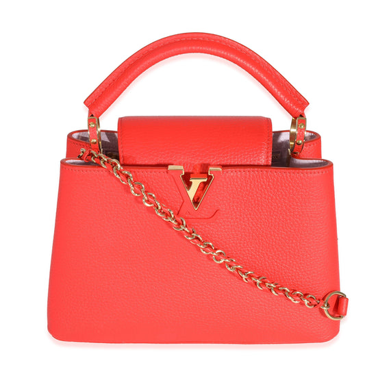Louis Vuitton Tonic Taurillon Capucines BB Orange Hat