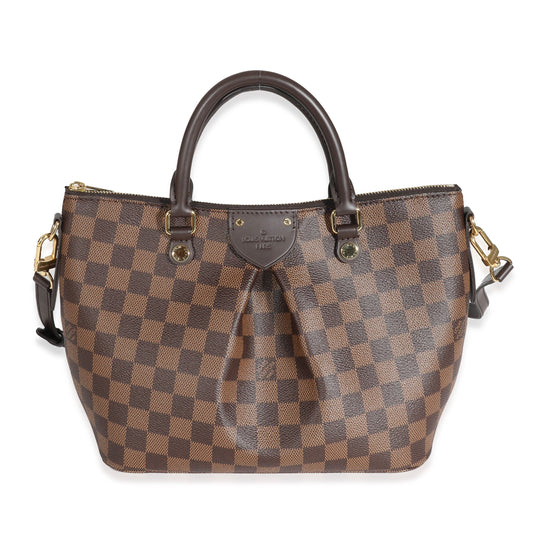 Louis Vuitton Damier Ebene Siena PM Canvas Handbag