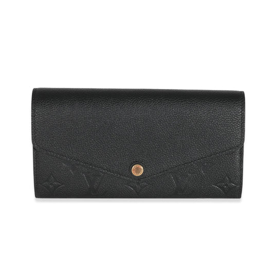 Louis Vuitton Empreinte Sarah Black Wallet Case