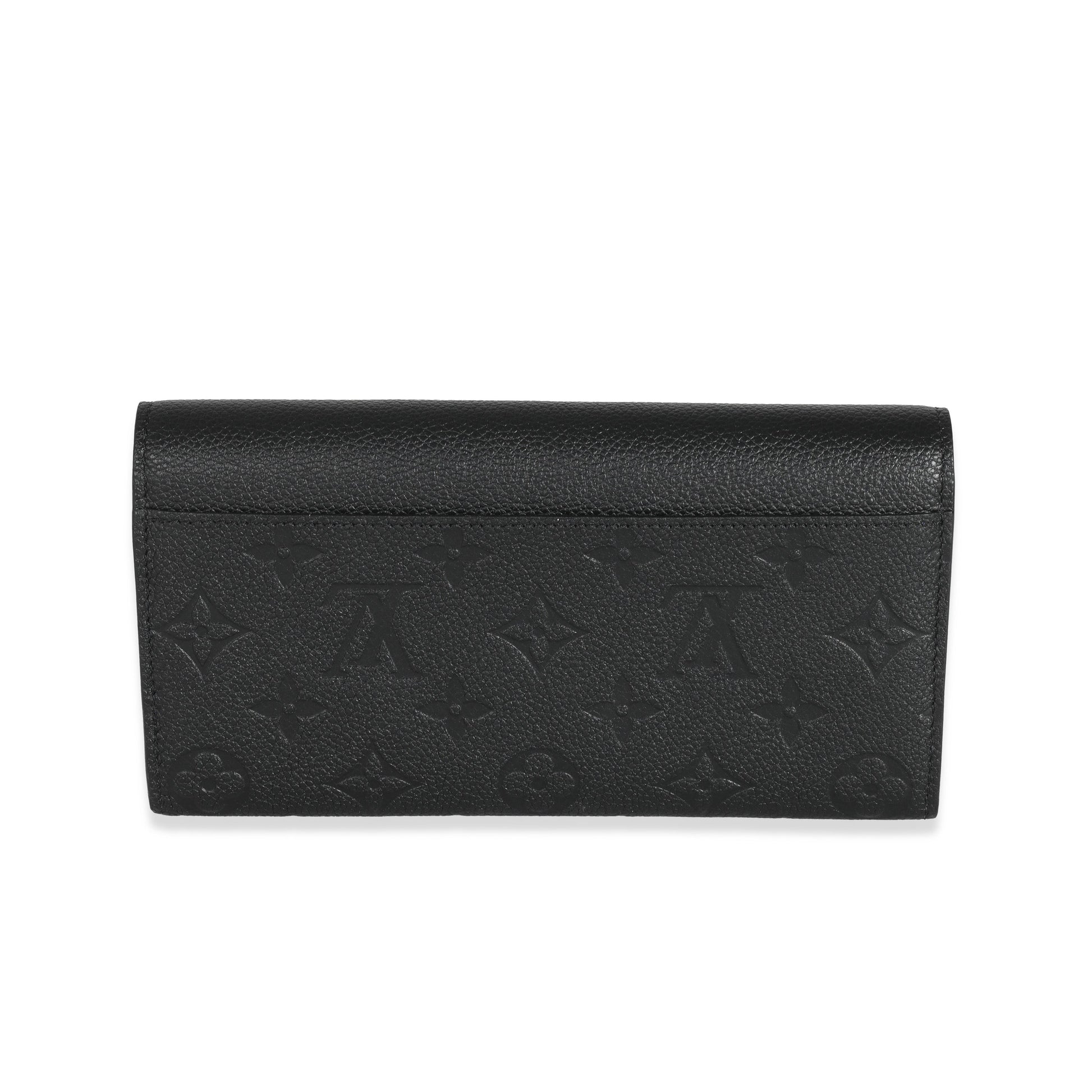 Louis Vuitton Empreinte Sarah Black Wallet Case