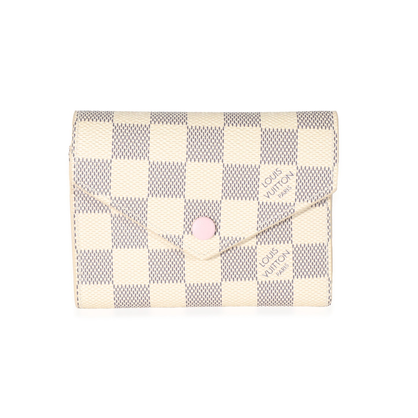 Louis Vuitton Damier Azur Victorine Canvas Wallet Case