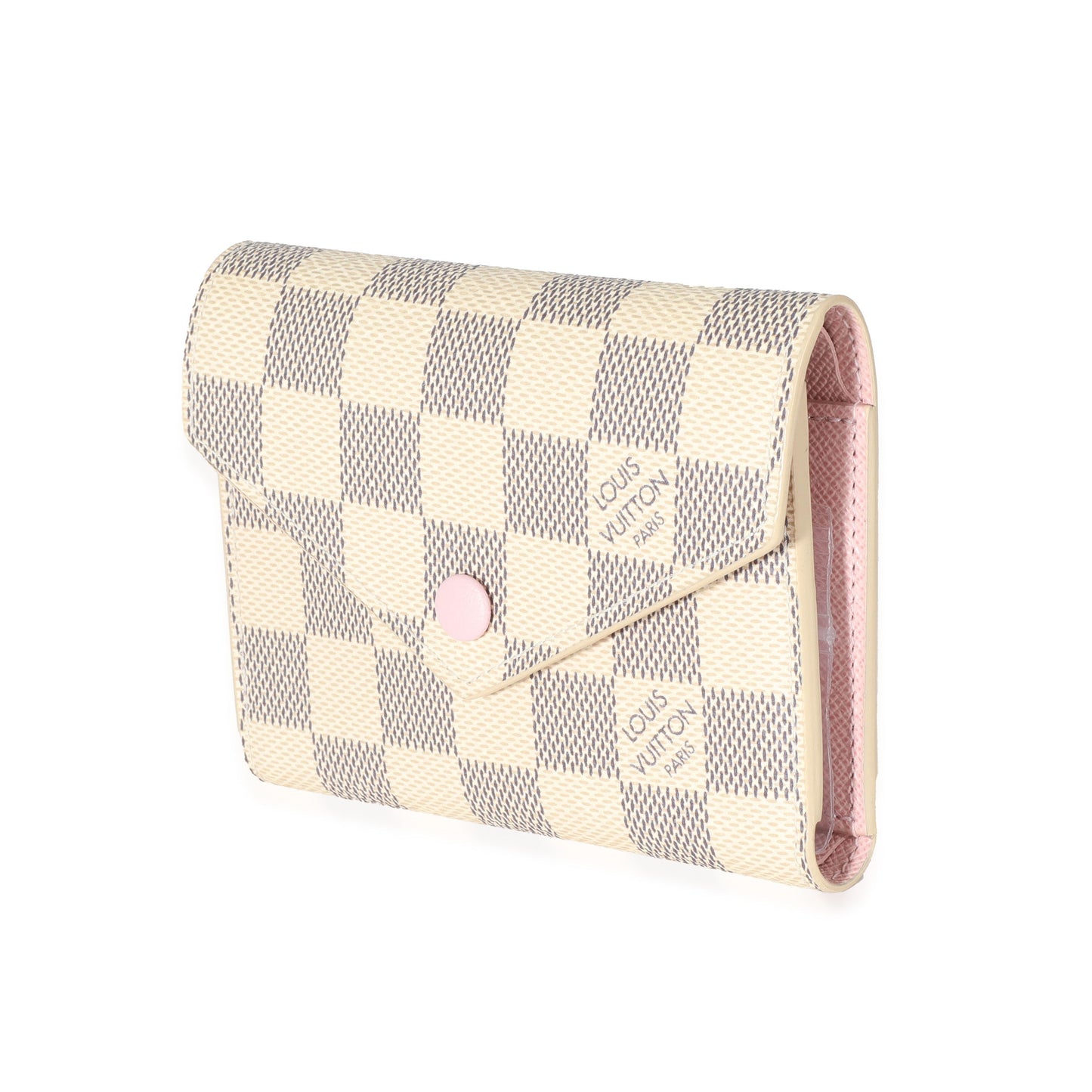 Louis Vuitton Damier Azur Victorine Canvas Wallet Case