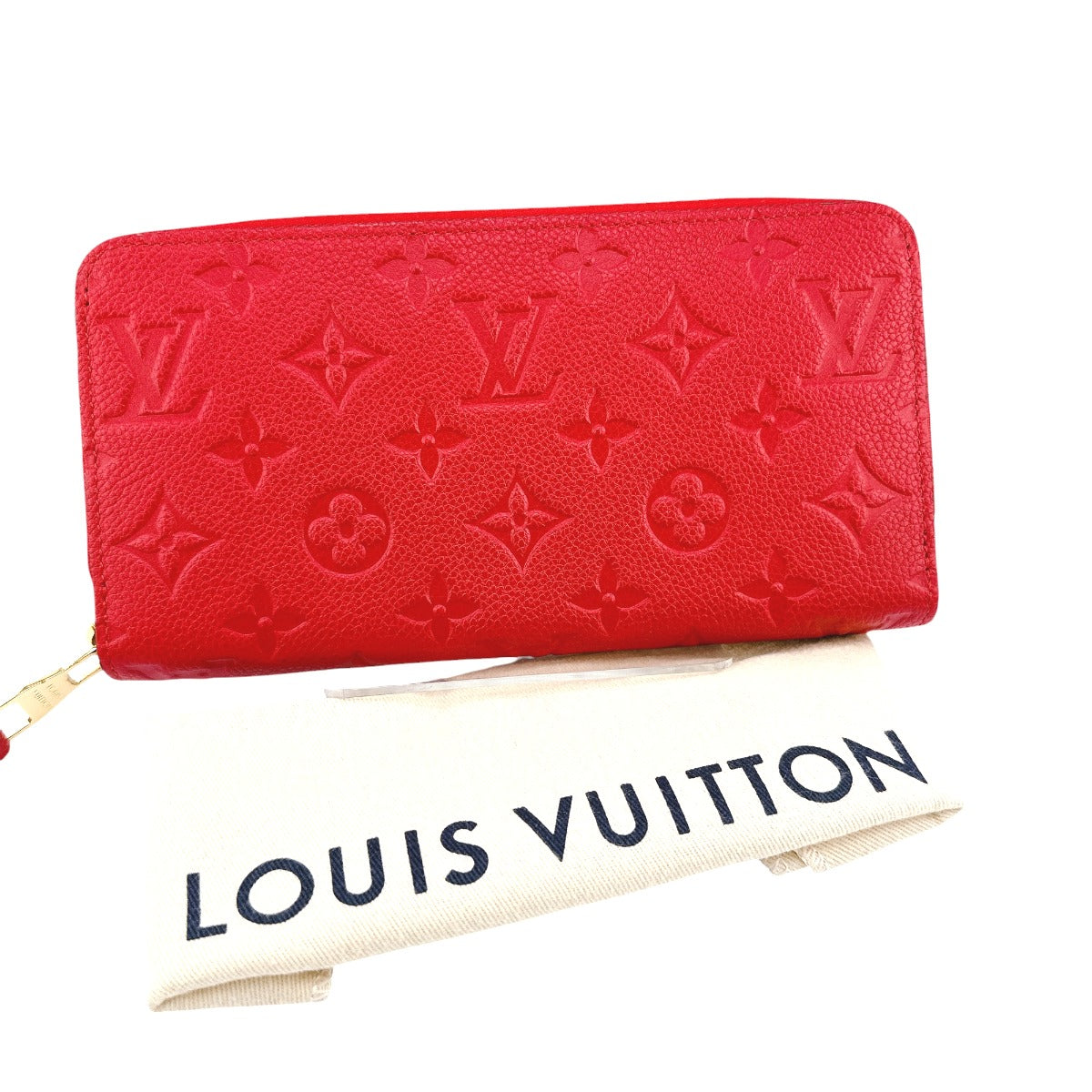 Louis Vuitton Long Purse M60737 Ann Platt Monogram Red Wallet Case 0