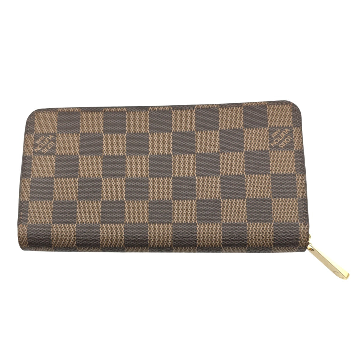 Louis Vuitton Long Purse N60015 Damier Ebene Canvas Wallet Case