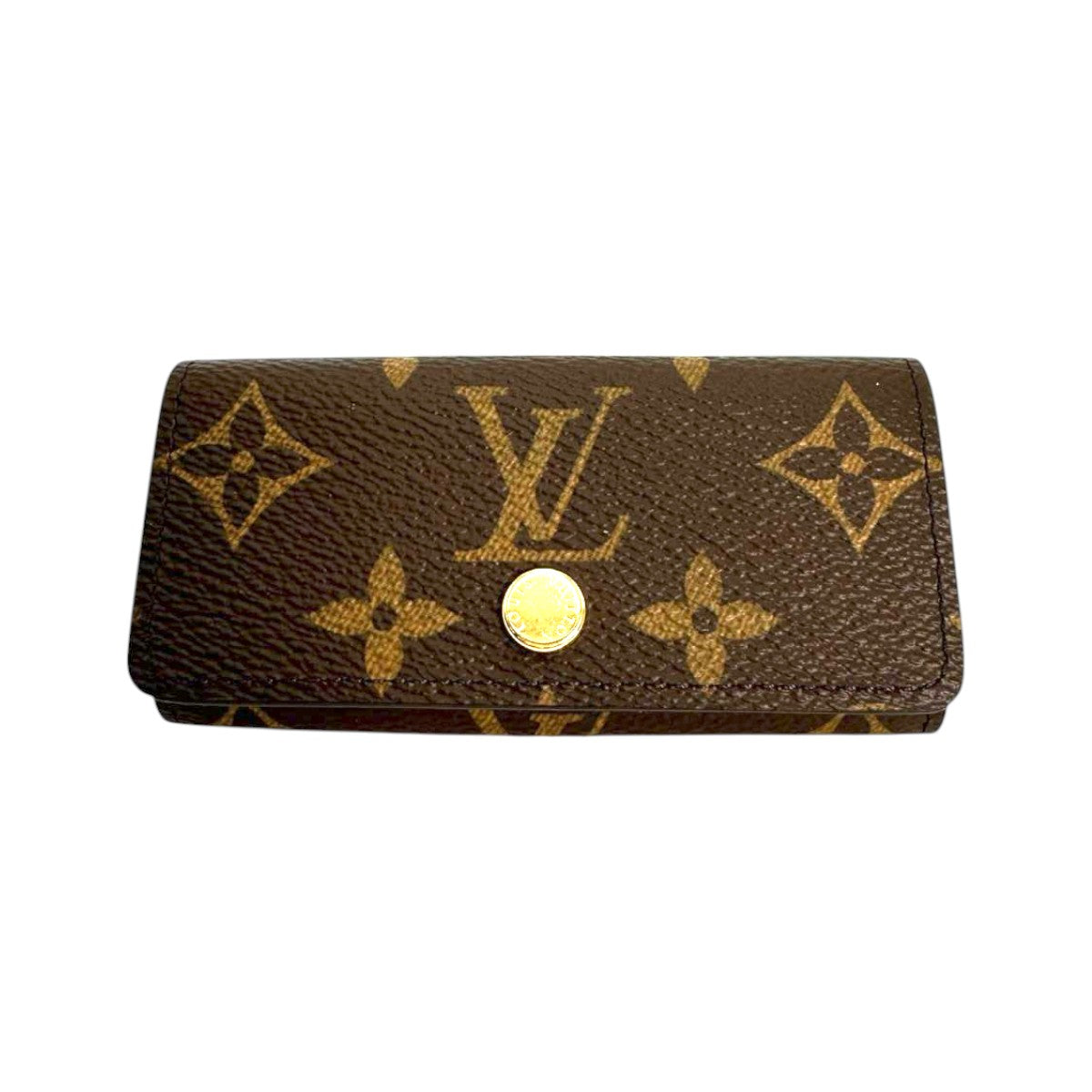 Louis Vuitton Key holder M69517 4 Monogram Canvas Brown Key Chain 8