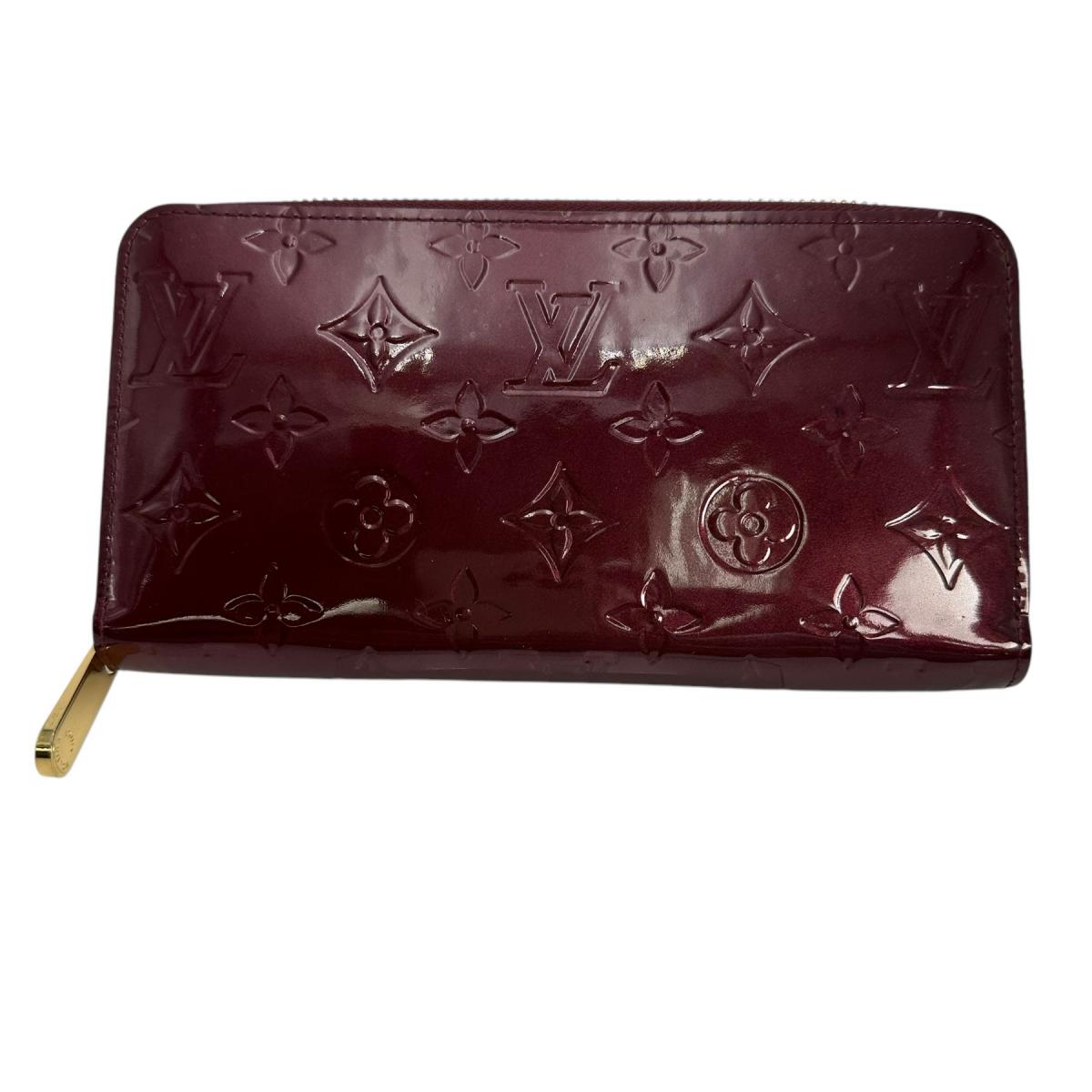 Louis Vuitton Long Purse M61379 Vernis Magenta Monogram Wallet Case 0