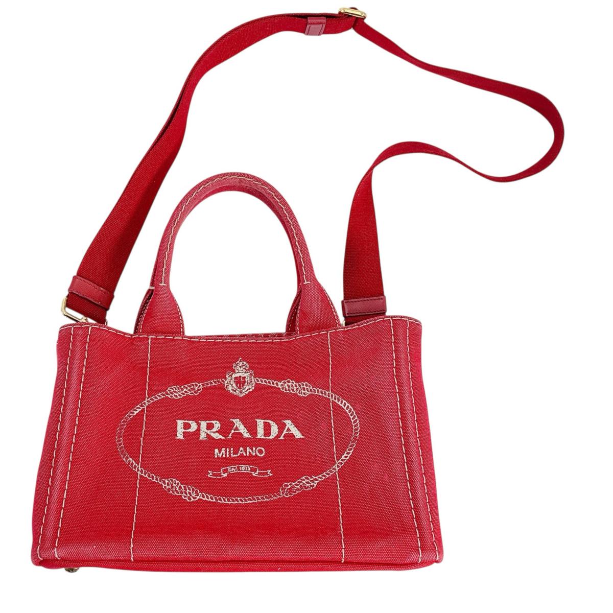 Tote Bag Way Canapa Women Canvas Red