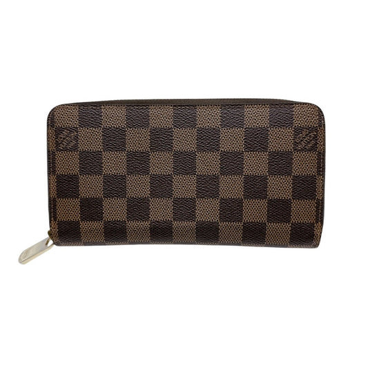 Louis Vuitton Long Purse N41661 Damier Long Canvas Brown Wallet Case