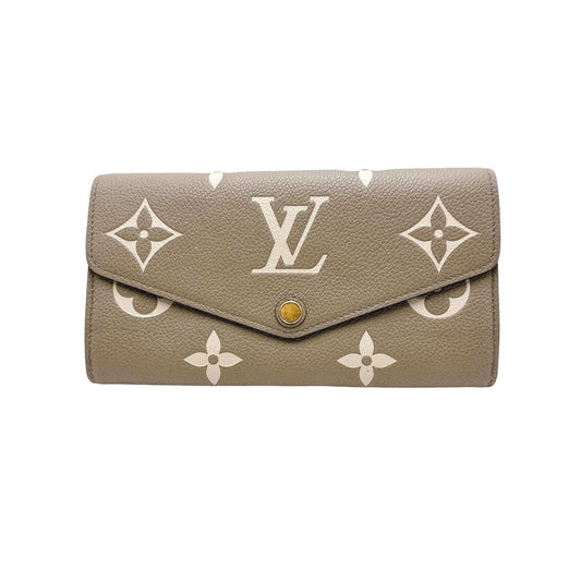 Louis Vuitton Long Purse M81049 Ann Platt Monogram Beige Flap Wallet Case