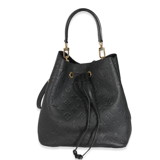 Louis Vuitton Empreinte NéoNoé MM Monogram Black Handbag