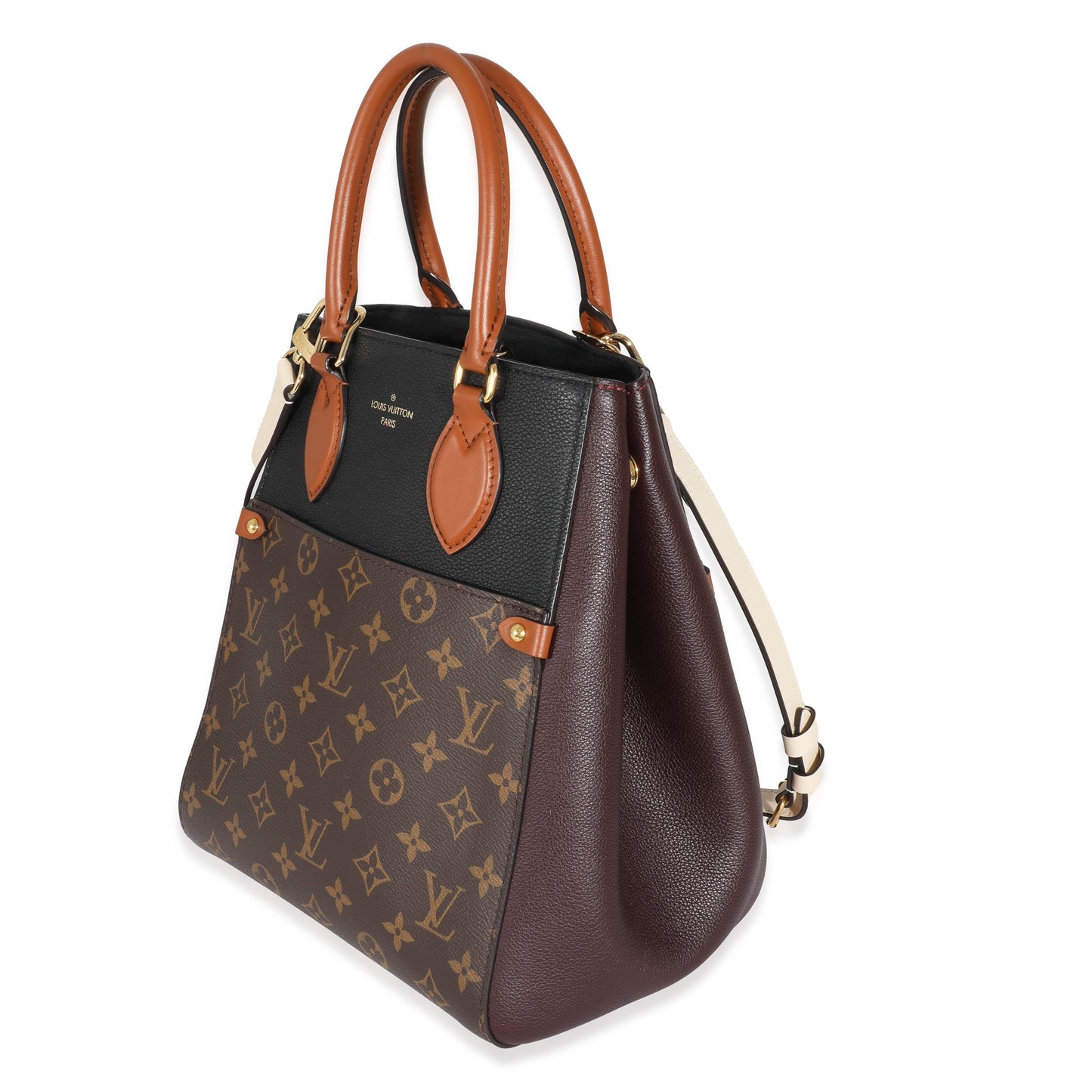 Louis Vuitton Fold MM Monogram Canvas Calfskin Tote Bag