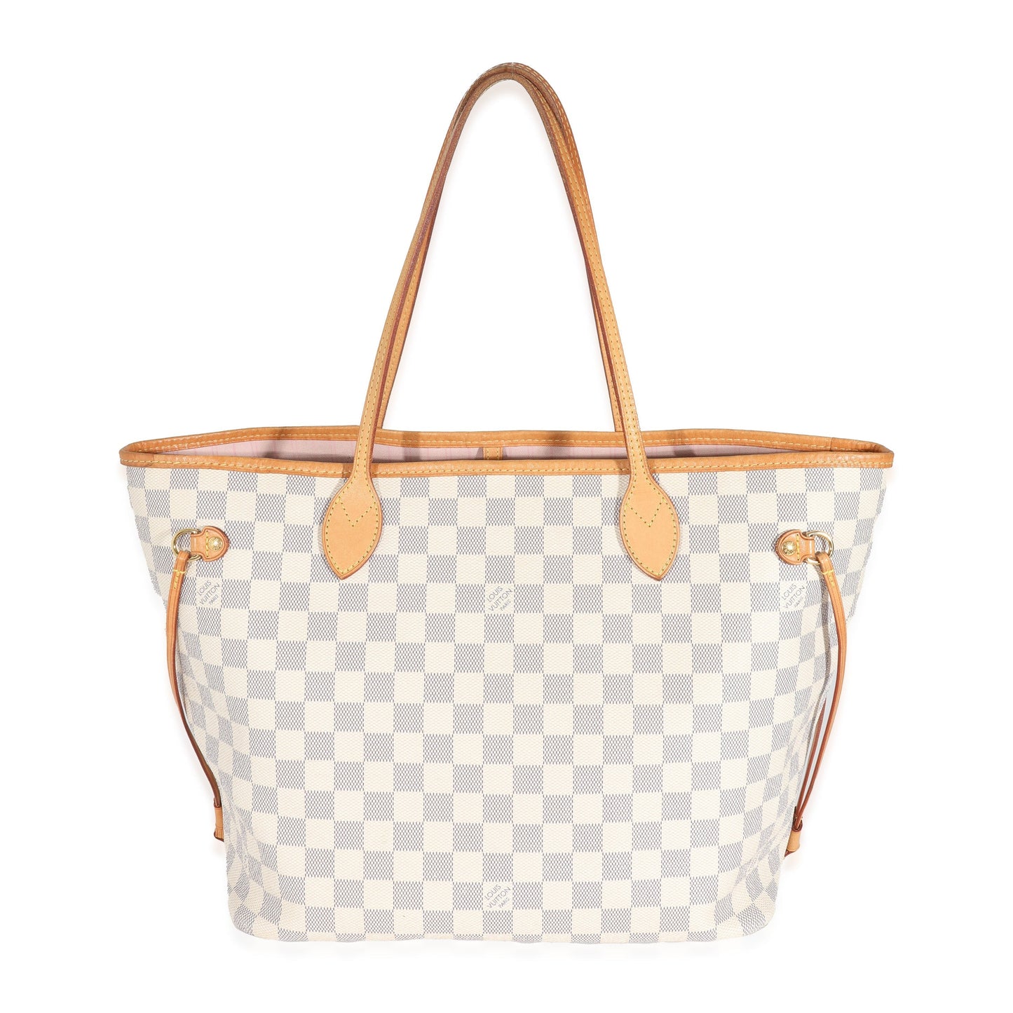 Louis Vuitton Damier Azur Neverfull MM Canvas Tote Bag 3