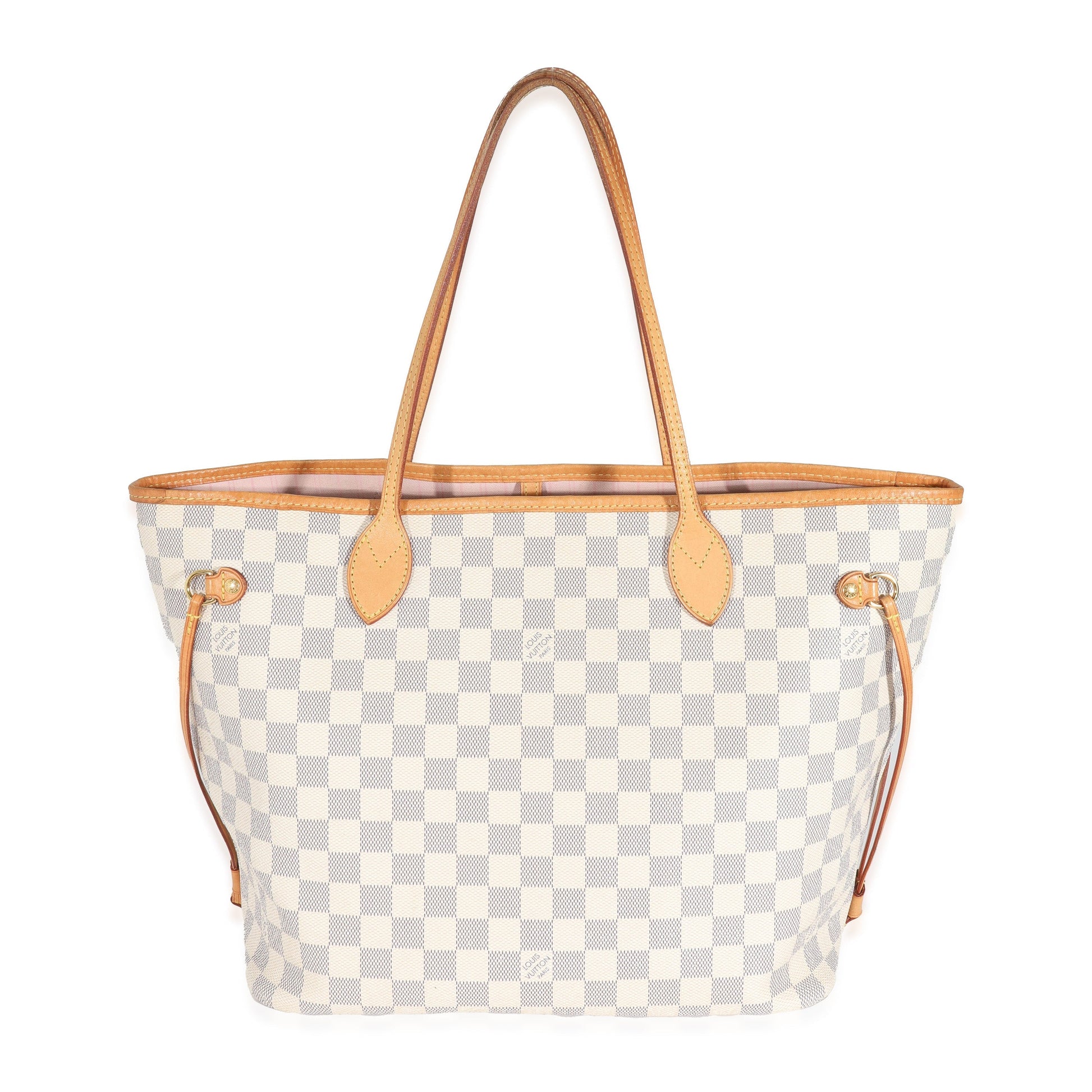 Louis Vuitton Damier Azur Neverfull MM Canvas Tote Bag 3