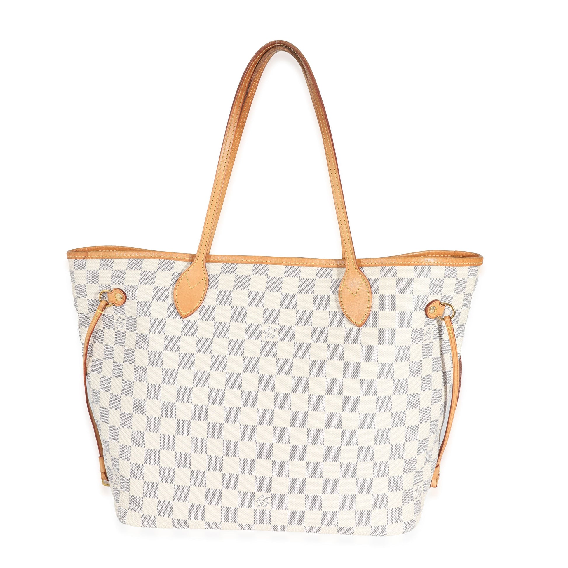 Louis Vuitton Damier Azur Neverfull MM Canvas Tote Bag 3