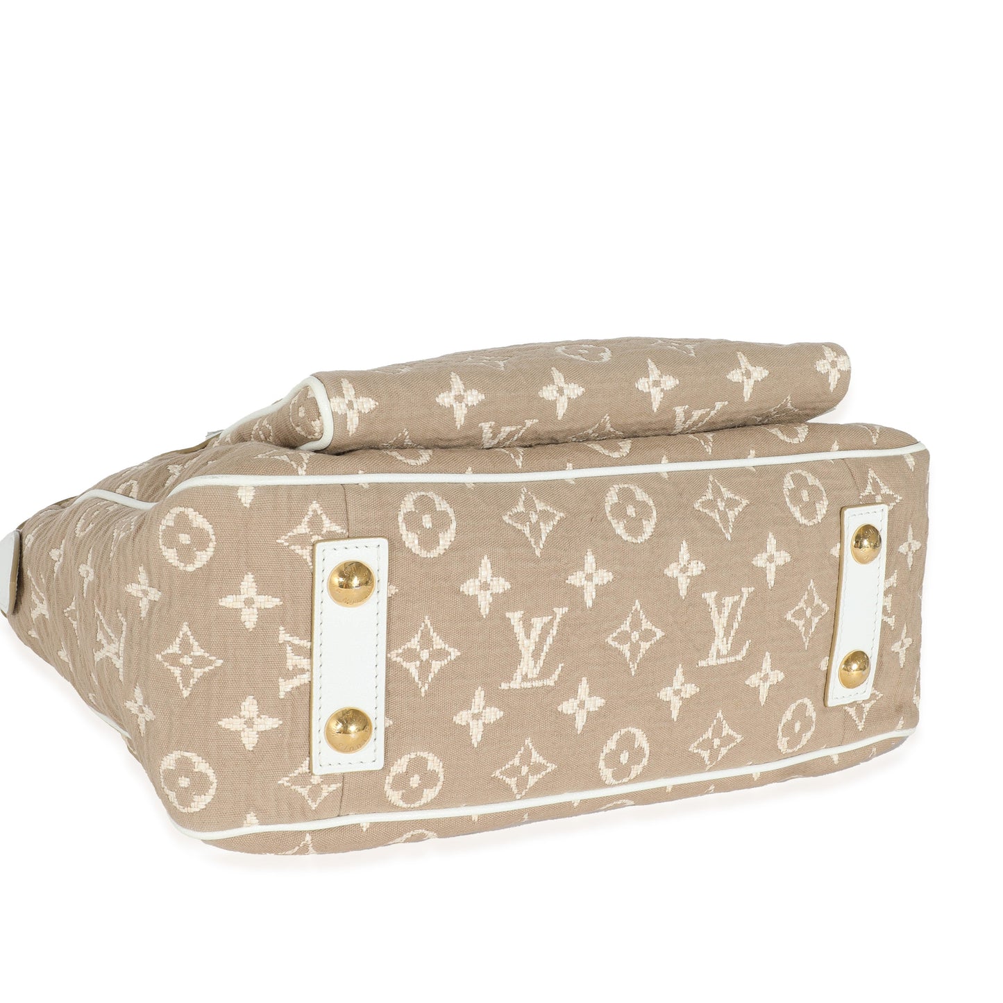 Louis Vuitton Blanc Jacquard Sabbia Cabas MM Monogram Handbag