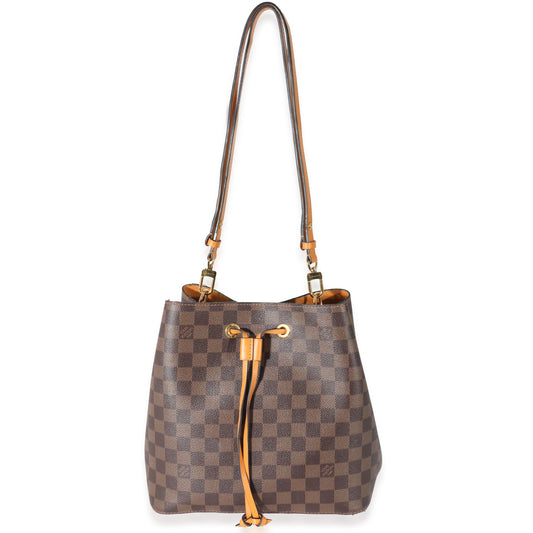 Louis Vuitton Saffron Damier Ebene NéoNoé MM Canvas Handbag