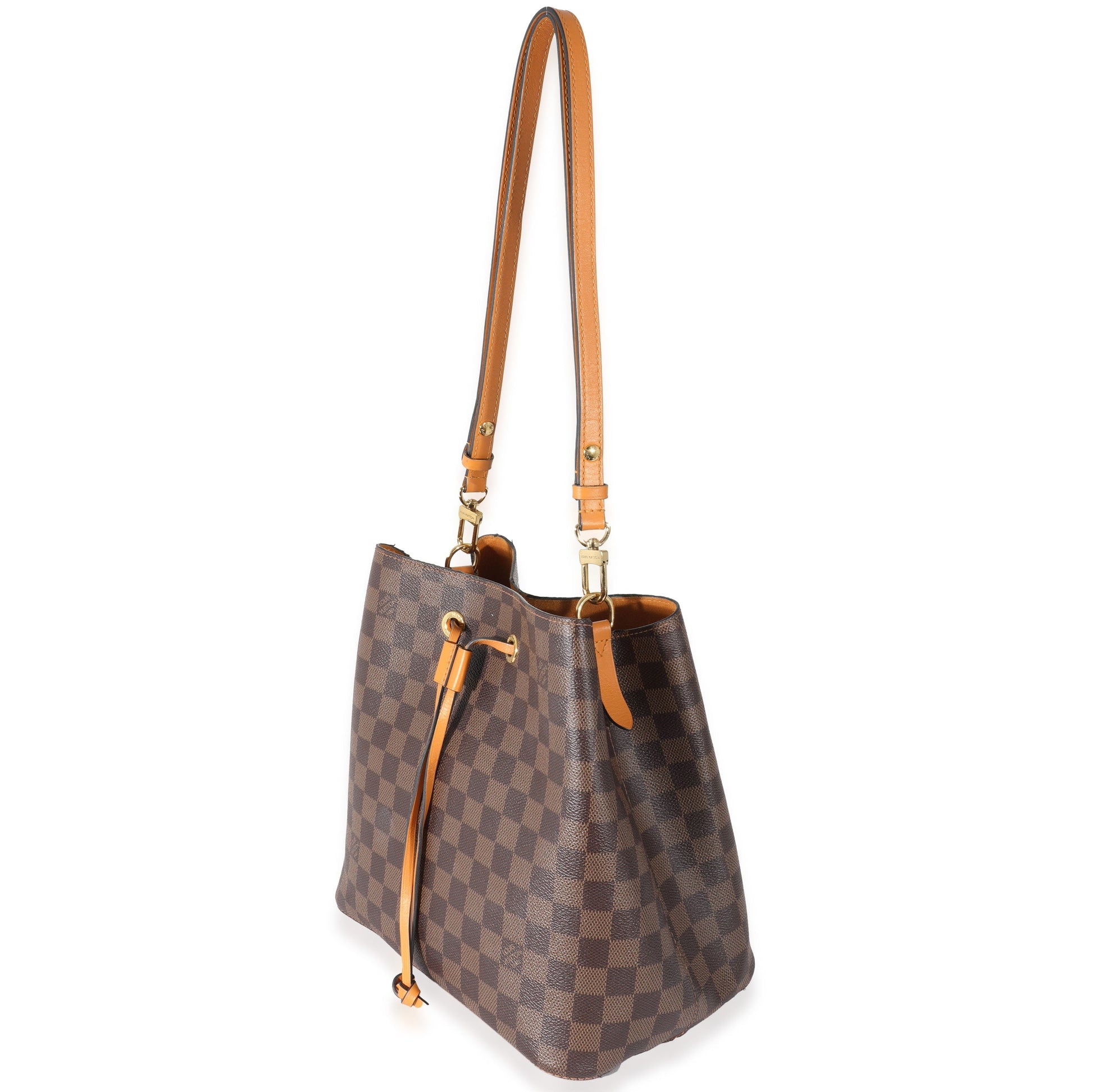 Louis Vuitton Saffron Damier Ebene NéoNoé MM Canvas Handbag