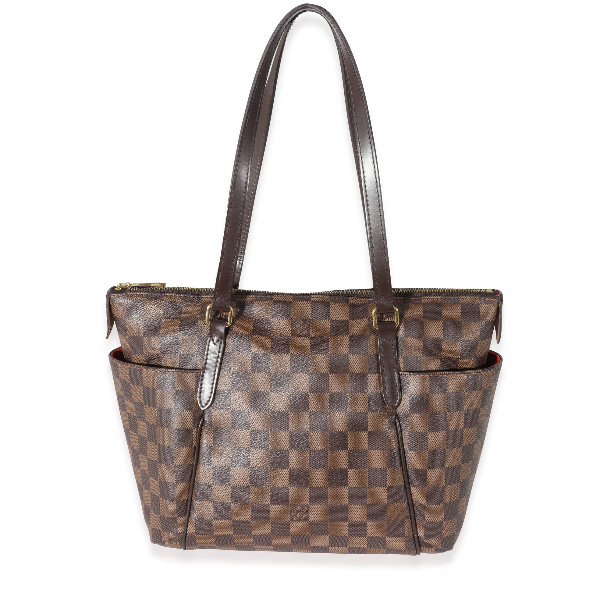 Louis Vuitton Damier Ebene Totally PM Canvas Handbag