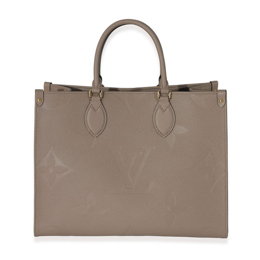 Louis Vuitton Turtledove Empreinte Onthego MM Monogram Handbag