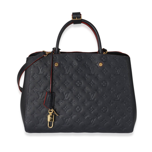 Louis Vuitton Marine Rouge Empreinte Montaigne GM Handbag