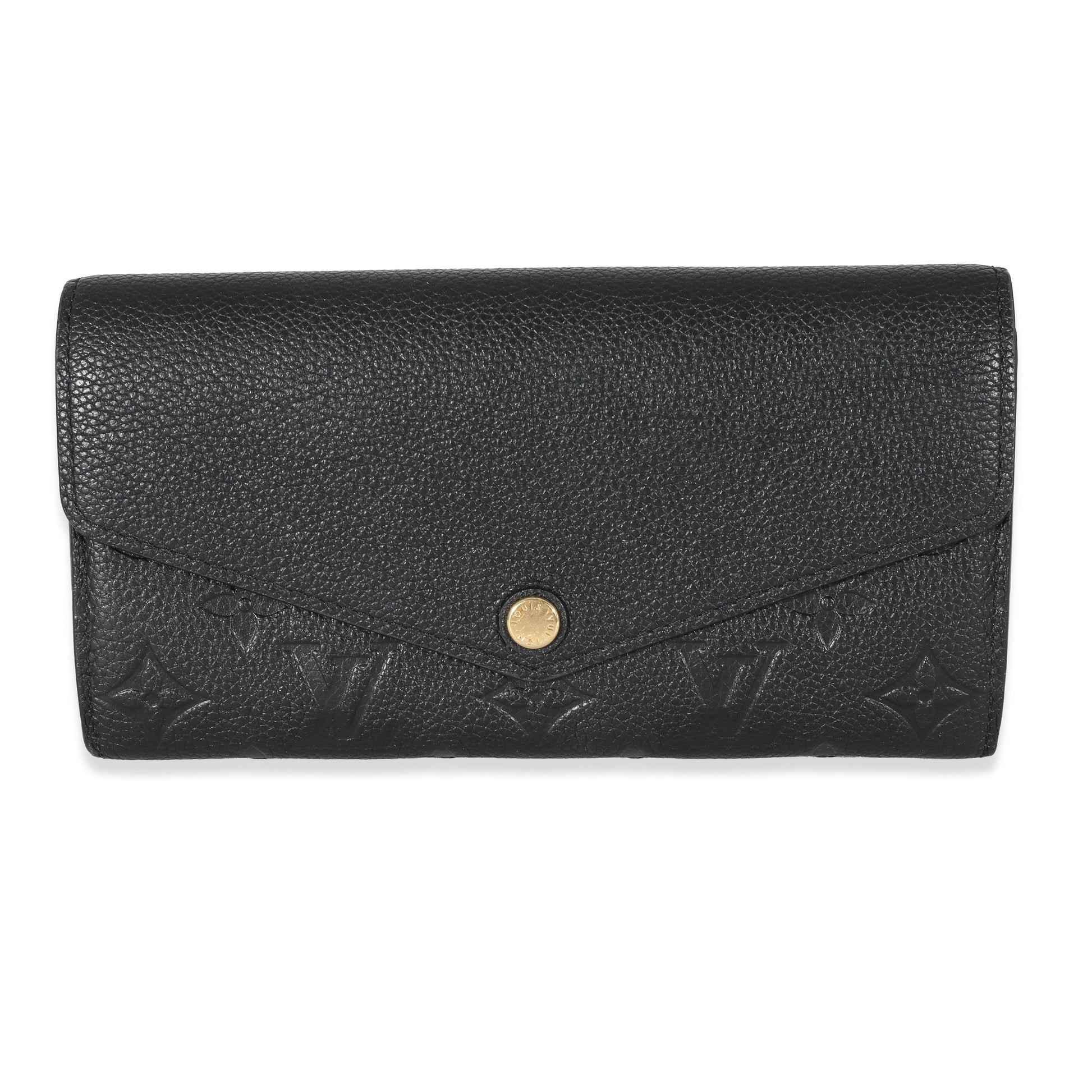 Louis Vuitton Empreinte Sarah Black Wallet Case Sarah Wallet