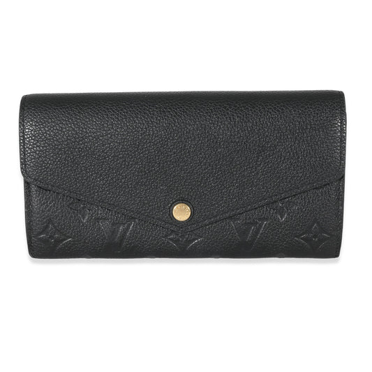 Louis Vuitton Empreinte Sarah Black Wallet Case Sarah Wallet