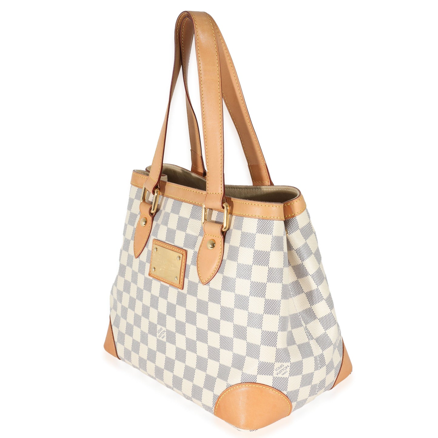 Louis Vuitton Damier Azur Hampstead PM Canvas Handbag