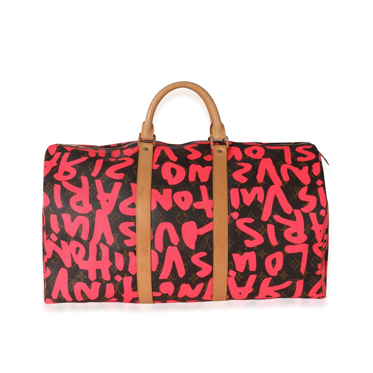 Louis Vuitton x Stephen Spro Graffiti Keepall Monogram Pink Handbag
