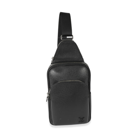Louis Vuitton Taiga Avenue Sling Black Crossbody Bag