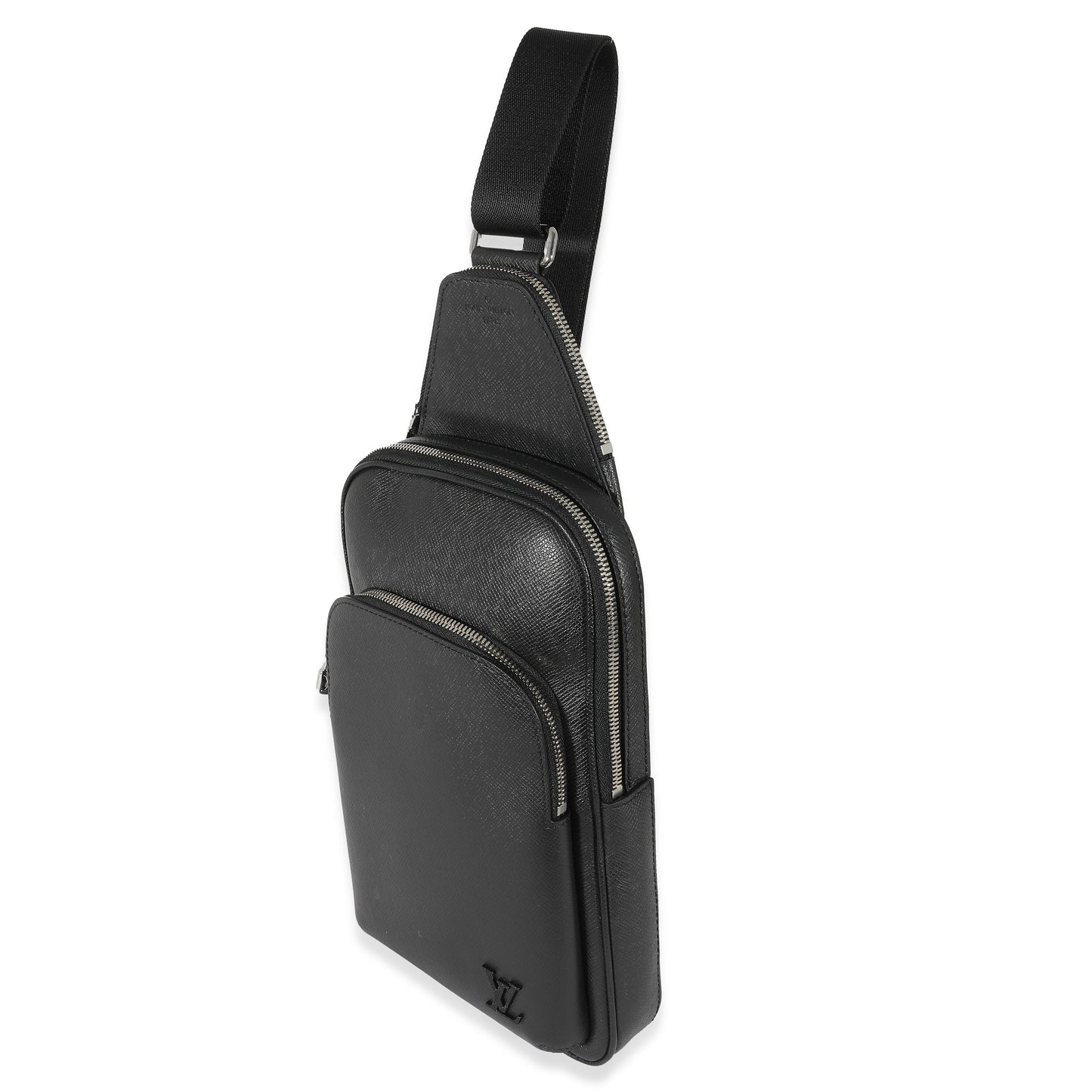 Louis Vuitton Taiga Avenue Sling Black Crossbody Bag