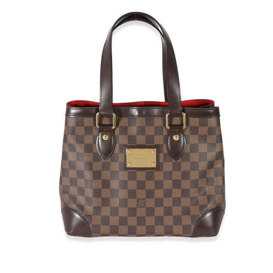 Louis Vuitton Damier Ebene Hampstead PM Canvas Handbag