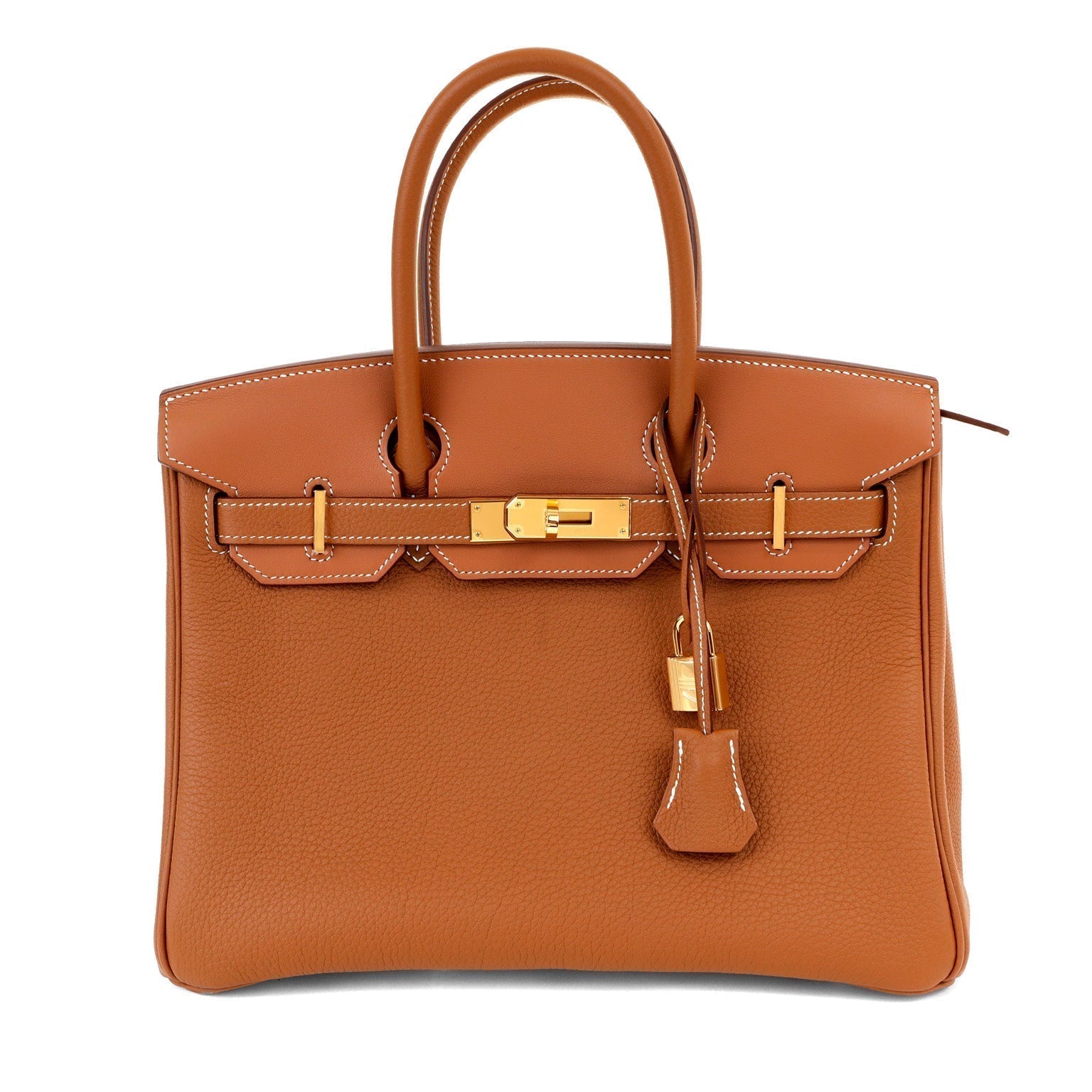 Hermes Togo Birkin W Hardware Handbag Gold Travel Bag