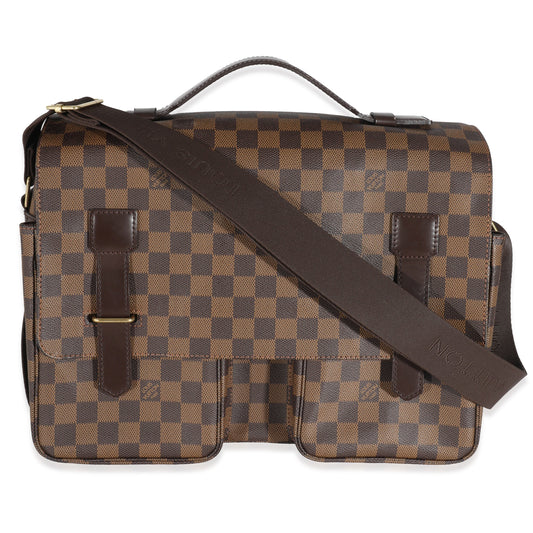 Louis Vuitton Damier Ebene Broadway Messenger Canvas Crossbody Bag