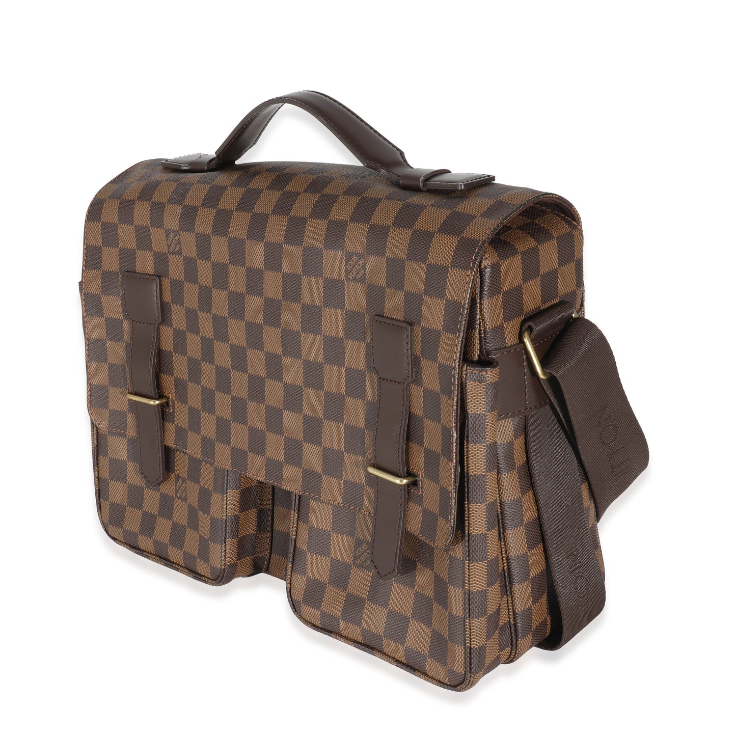 Louis Vuitton Damier Ebene Broadway Messenger Canvas Crossbody Bag