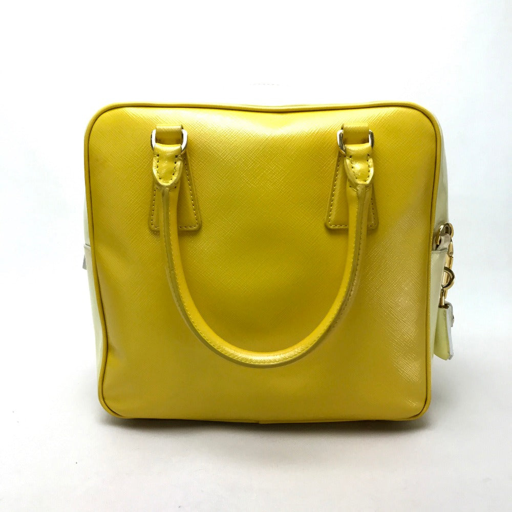 Yellow By Color Saffiano Bernice Women Leather Travel Bag